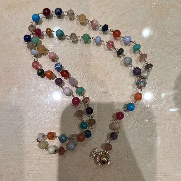 Sydney Evan Bread necklace with turquoise charms - Picture 4 of 4